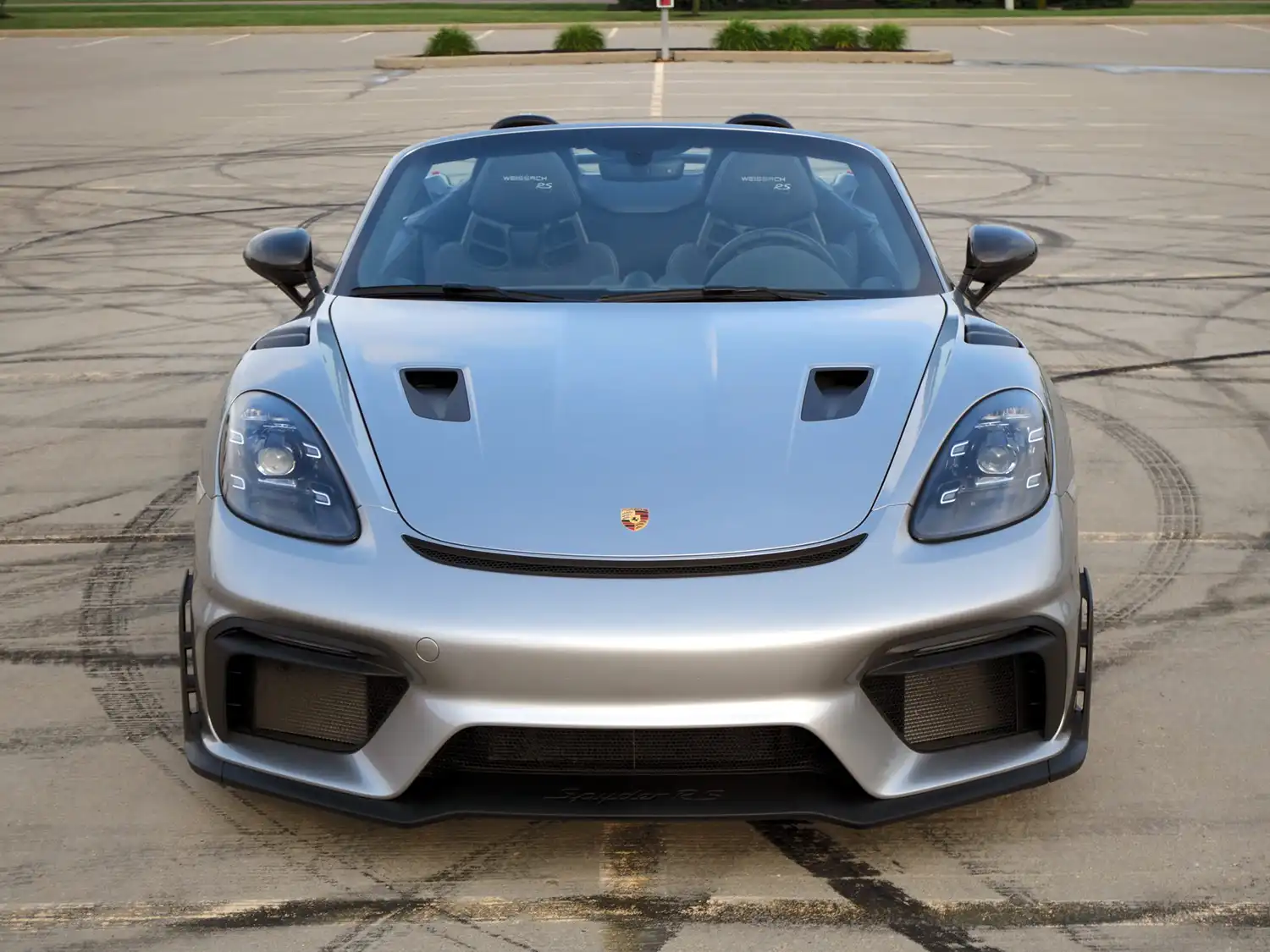 Silver 2024 Porsche 718 Spyder RS Weissach