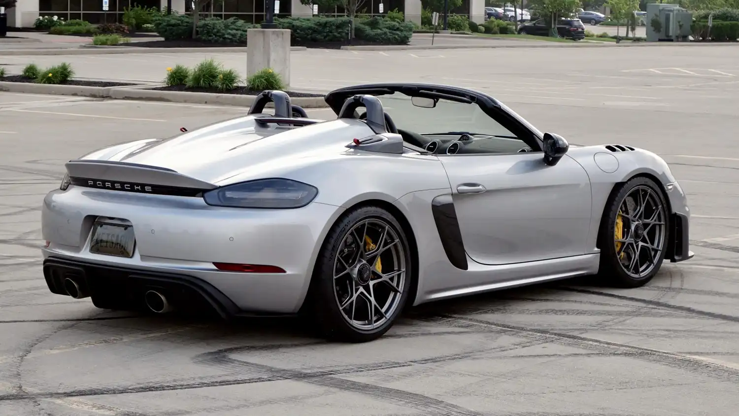 Silver 2024 Porsche 718 Spyder RS Weissach