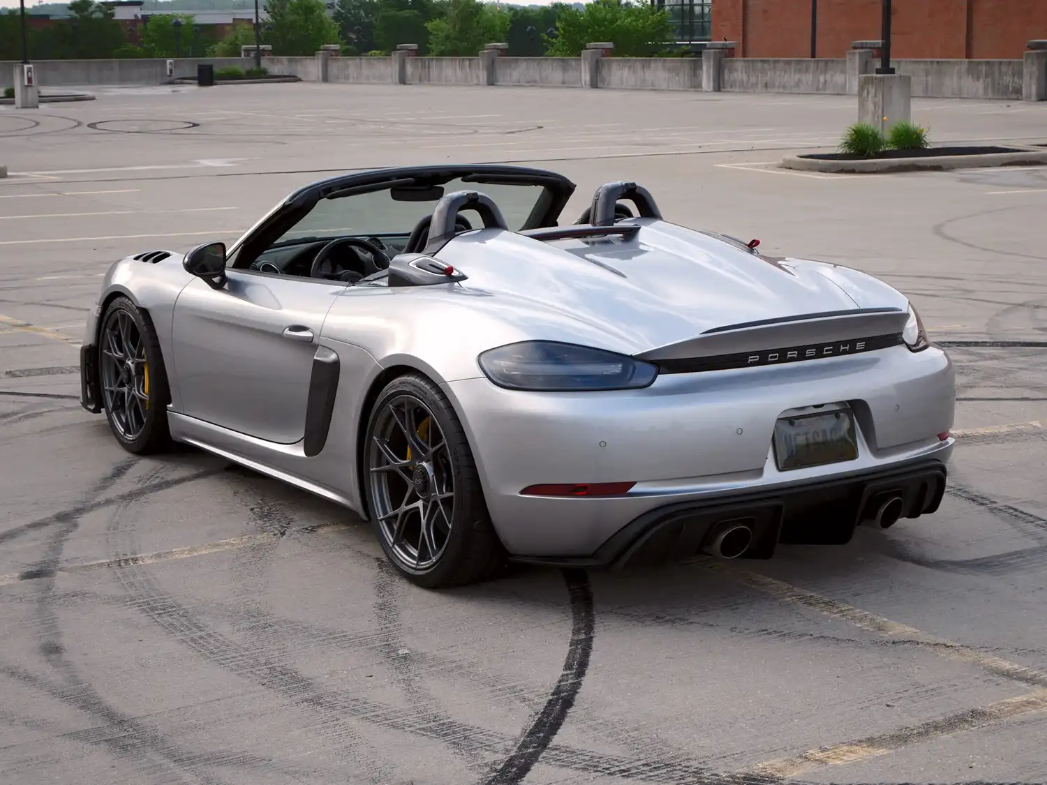 Silver 2024 Porsche 718 Spyder RS Weissach